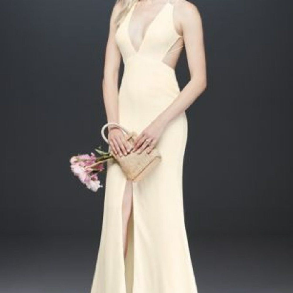 Fame & Partners Formal Prom,Bridesmaid Evening Dress ball- Double Strap woman